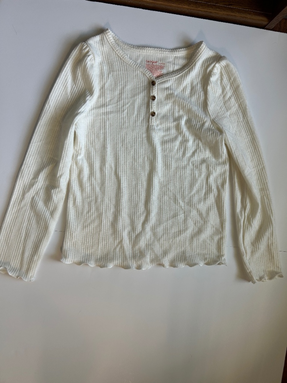 Cat & Jack Ribbed V-Neck Henley